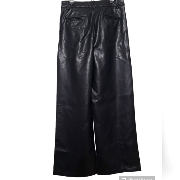 Lattelier Black PU Leather Pants Size M - Picture 6 of 9